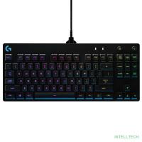 920-009393 Logitech Клавиатура Gaming Pro механическая черный USB оригинальная заводская гравировка RU/LAT