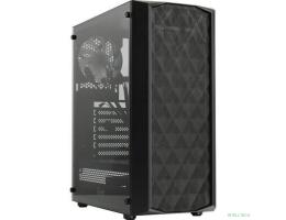 Powercase CMDM-L1 Корпус Diamond Mesh LED, Tempered Glass, 1x 120mm 5-color fan, чёрный, ATX  (CMDM-L1)