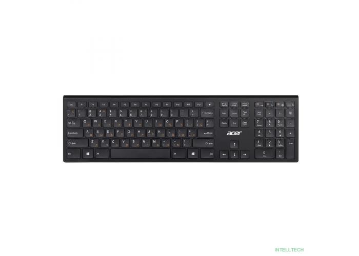 Acer OKR020 [ZL.KBDEE.004] wireless keyboard USB slim Multimedia black  Клавиатура беспроводная