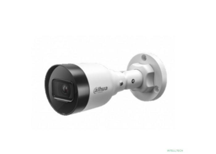 DAHUA DH-IPC-HFW1230S1P-0280B-S6 Уличная цилиндрическая IP-видеокамера 2Мп, 1/2.8” CMOS, объектив 2.8мм, обнаружение людей, ИК 30м, IP67, металл/пластик