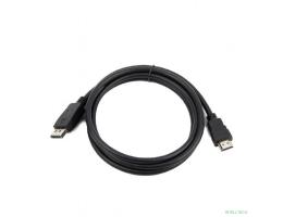 Bion Кабель DisplayPort - HDMI, 20M/19M, однонаправленный конвертор сигнала с DisplayPort в HDMI, 3м, черный [BXP-CC-DP-HDMI-030]