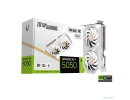 Видеокарта ZOTAC GAMING GeForce RTX 5050 TWIN EDGE OC WHITE ED 8Gb DDR6 128 bit 3*DP/HDMI  2*FAN (ZT-B50500Q-10M) RTL