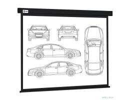 Экран Cactus Wallscreen CS-PSW-213X213-BK,  213х213 см, 1:1,  настенно-потолочный черный
