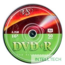 Диски VS DVD+R 4.7Gb, 16x, Cake Box 50шт.(620472)