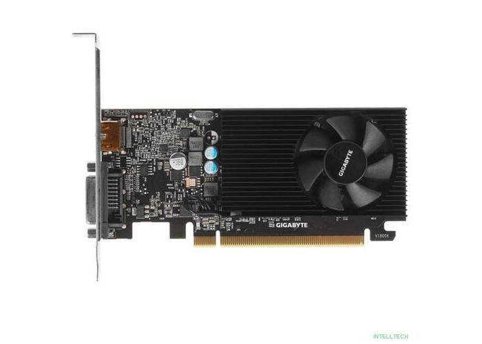 Gigabyte GV-N1030D4-2GL RTL (V1.0) {nVidia GeForce GT 1030 2048Mb 64bit DDR4 1177/2100 DVIx1/HDMIx1/HDCP low profile}