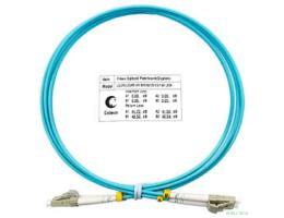 Cabeus FOP-50-LC-LC-1,5m Шнур оптический duplex LC-LC 50/125 mm OM3 1,5м LSZH