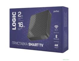 Perfeo SMART TV BOX приставка "LOGIC 2/16",Allwinner H313,Android 10, 2Gb/16Gb,Пульт Bluetooth