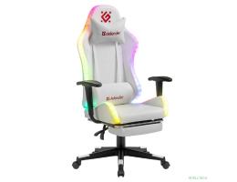 Игровое кресло Watcher Белый,подсветка,полиуретан DEFENDER