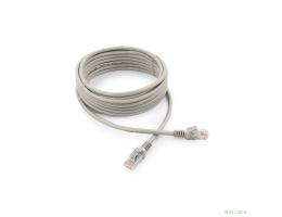 Cablexpert Патч-корд UTP PP12-5M кат.5e, 5м, литой, многожильный (серый)