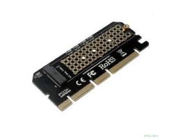 ORIENT C299E, Переходник PCI-E 16x->M.2 M-key NVMe SSD, тип 2230/2242/2260/2280
 (30899)
