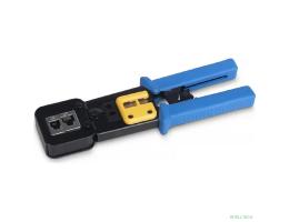 Cabeus HT-376Z Инструмент обжимной для коннекторов быстрой установки RJ-45 (8р8с), RJ-11/12 (6р6с, 6р4с, 6р2с), профессиональный, с храповым механизмом