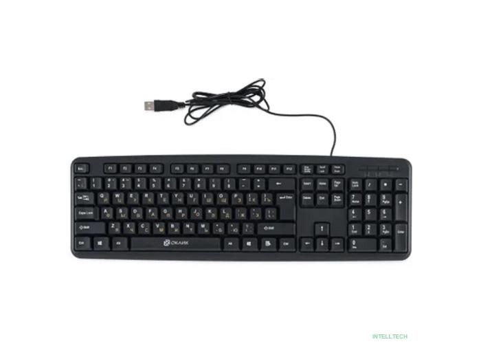 Повреждение упаковки Клавиатура Oklick 130M черный USB [337077]