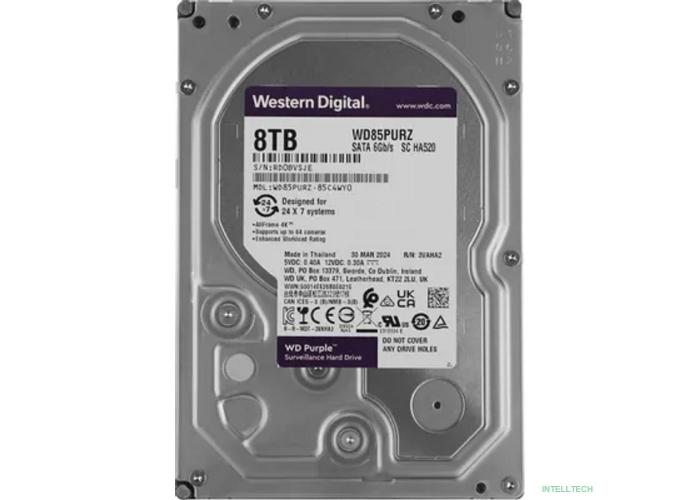 8TB WD Purple (WD85PURZ) {Serial ATA III, 5640- rpm, 256Mb, 3.5