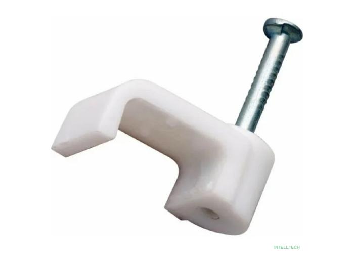 Rexant (07-4205) Крепеж кабеля плоский 5х2 мм, белый (50 шт/уп)