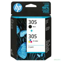 Картридж струйный HP 305 6ZD17AE черный/трехцветный (120стр.) (2мл) для HP DJ 2300, 2700, 2730, 4100, 4134