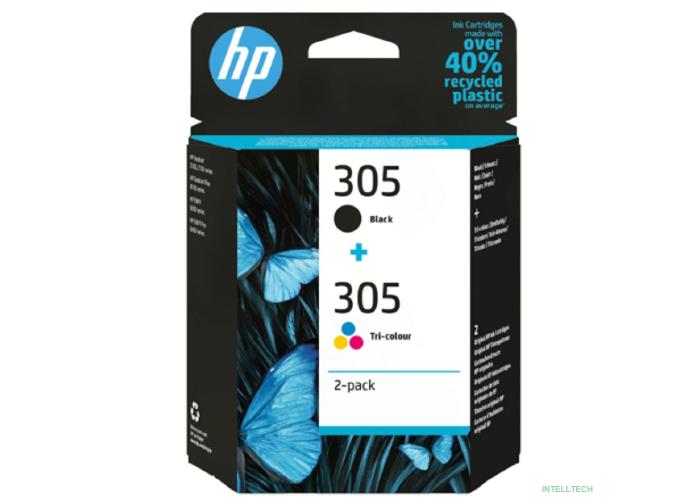 Картридж струйный HP 305 6ZD17AE черный/трехцветный (120стр.) (2мл) для HP DJ 2300, 2700, 2730, 4100, 4134