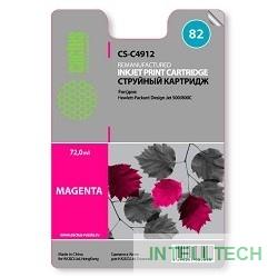 Cactus C4912  Картридж (CS-C4912) № 82 (пурпурный) для принтеров Design Jet 500/800C