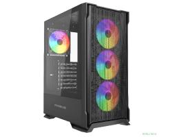 Powercase Mistral AZ4B ARGB, Tempered Glass, 4x 120mm ARGB Fans, чёрный, ATX  (CMAZB-A4)