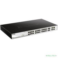 D-Link DGS-1210-28MP/FL1A PROJ Управляемый L2 коммутатор с 24 портами 10/100/1000Base-T и 4 комбо-портами 100/1000Base-T/SFP (24 порта PoE 802.3af/at, РоЕ-бюджет 370 Вт)