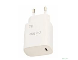 PERFEO Сетевое зарядное устройство с разъемом TYPE-C, 20W, белый (I4660)