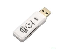 5bites Устройство ч/з карт памяти RE2-100WH USB2.0 Card reader / SD / TF / USB PLUG / WHITE
