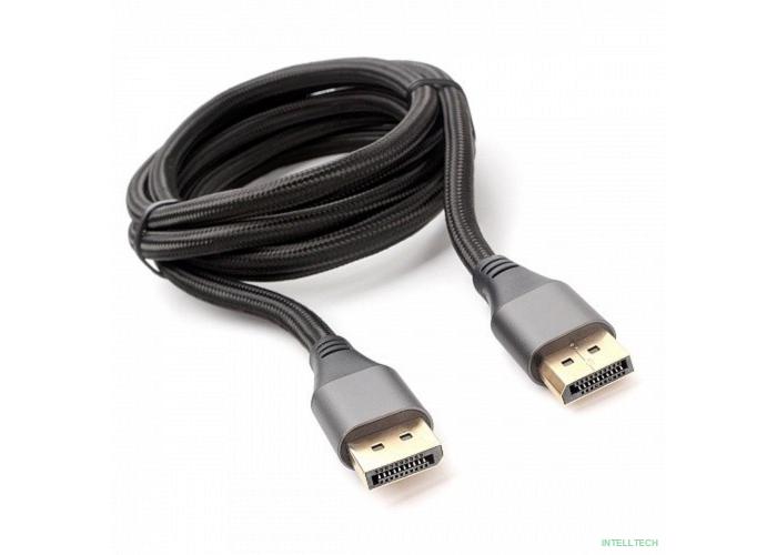 Cablexpert CC-DP8K-6, 20M/20M, v1.4, нейлоновая оплетка, метал. разъемы, 1.8м, черный, коробка