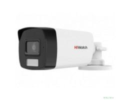 HiWatch DS-T220A (2.8mm) 2 Мп уличная цилиндрическая HD-TVI камера с гибридной подсветкой EXIR/LED до 40 м и встроенным микрофоном (AoC)