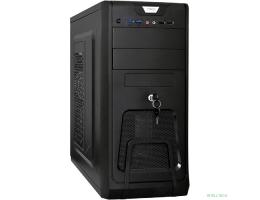 Exegate EX283214RUS Корпус Miditower ExeGate CP-603UB Black, ATX, <без БП>, 2*USB+2*USB3.0, Audio, замок блокировки кнопки питания