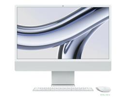 Apple iMac 24 2023 [Z19500023] (КЛАВ.РУС.ГРАВ.) Silver 24" Retina 4.5K {Apple M3 8C CPU 8C GPU/16GB/512GB SSD}
