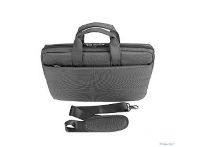 Сумка Continent  CC-215 GR  (полиэстр, серый  15,6'')