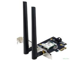 Сетевой адаптер Wi-Fi+ Bluetooth ASUS PCE-BE6500, Wi-Fi 7 BE6500, BT 5.4, PCI-Express x 1 (PCE-BE6500)