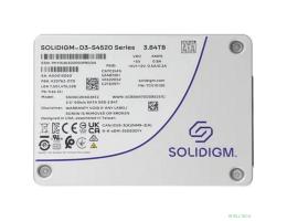 Накопитель Solidigm SSD D3-S4520 Series, 3840GB, 2.5" 7mm, SATA3, TLC, R/W 550/510MB/s, IOPs 92 000/31 000, TBW 15300, DWPD 2 (12 мес.)
