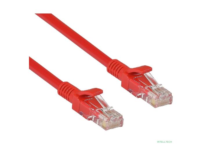 Exegate EX258384RUS Патч-корд UTP-RJ45-RJ45-5e-0,5M-RD, UTP, cat.5e, 0.5м, красный