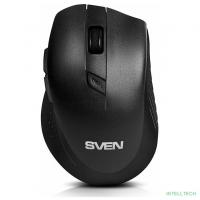 Беспроводная мышь Sven RX-425W чёрная (5+1кл. 800-1600DPI, блист)
