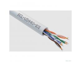Кабель витая пара Bion BCL-U5440-101 U/UTP, кат.5e, 4x2x0,40мм AWG 26, CCA, одножильный, PVC, для внутренней прокладки, 305м, серый