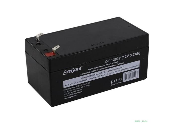 Exegate EX282958RUS Аккумуляторная батарея DT 12032 (12V 3.2Ah, клеммы F1)
