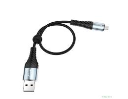 HOCO HC-10543 X38/ USB кабель Micro/ 1m/ 2.4A/ Нейлон/ Black
