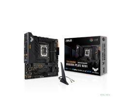 ASUS TUF GAMING B660M-PLUS WIFI (Socket 1700, mATX, 4xDDR5(128GB), DP/HDMI, 1xPCIe 5.0x16/1xPCIe 3.0x16/1xPCIe 4.0, 1xLAN (2.5GbE), 4xSATA 6Gb/s, 2xM.2, 1xType-C, 5xUSB 3.2, 2xUSB 2.0)