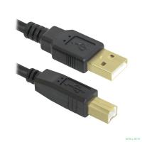 Defender USB04-10 PRO Кабель USB 2.0  для соед. 3.0м AM/BM , зол.конт, 2фер.фил.  (87431)