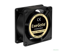 Exegate EX288998RUS Вентилятор 220В ExeGate EX08025BAT (80x80x25 мм, 2-Ball (двойной шарикоподшипник), клеммы, 2600RPM, 32dBA)