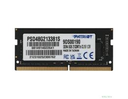 Patriot DDR4 SODIMM 8GB PSD48G213381S (PC4-17000, 2133MHz, 1.2V)