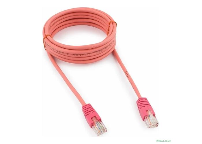 Cablexpert PP12-3M/RO Патч-корд UTP  кат.5e, 3м, литой, многожильный (розовый)