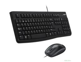 920-002561 Logitech Клавиатура + мышь Desktop MK120 USB оригинальная заводская гравировка RU/LAT