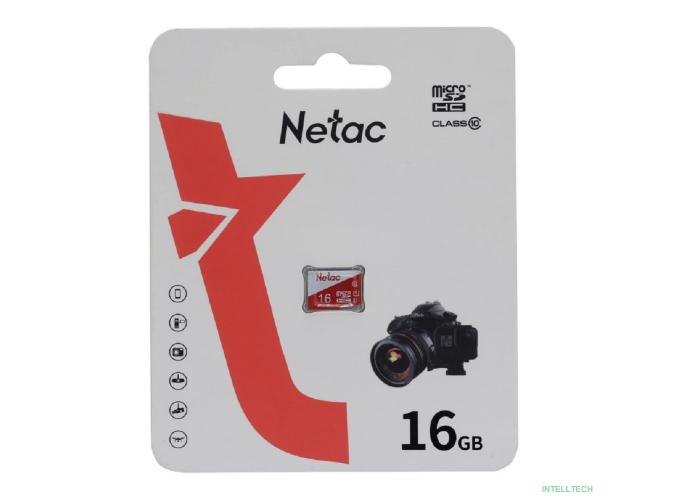 Micro SecureDigital 16GB Netac P500 ECO <NT02P500ECO-016G-S>  (без SD адаптера)