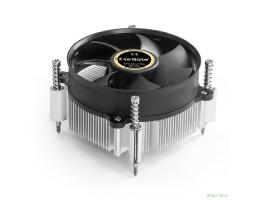 Exegate EX292654RUS Кулер ExeGate ETA-20.V1700 (Al, LGA1700/1150/1151/1155/1156/1200/1366, TDP 90W, Fan 95mm, 2400RPM, Hydro bearing, 3pin, 22db, 340г, с термопастой, на винтах, Color Box)