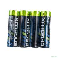 Ergolux Alkaline SR4 LR6  (LR6 SR4, батарейка,1.5В) (4 шт. в уп-ке)
