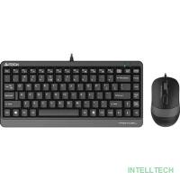 Комплект кл-ра+мышь проводн. A4Tech Fstyler F1110 black/grey USB Multimedia (F1110 GREY)
