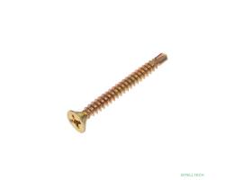 Rexant KR-01-3722-007 Саморез оконный KRANZ сверло, 3.9х38, желтый цинк, короб (500 шт./уп.)