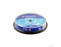 VERBATIM Диски CD-R 80 52x  CB/10  (43437) 