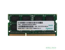Apacer DDR3 SODIMM 8GB DV.08G2K.KAM PC3-12800, 1600MHz, 1.35V